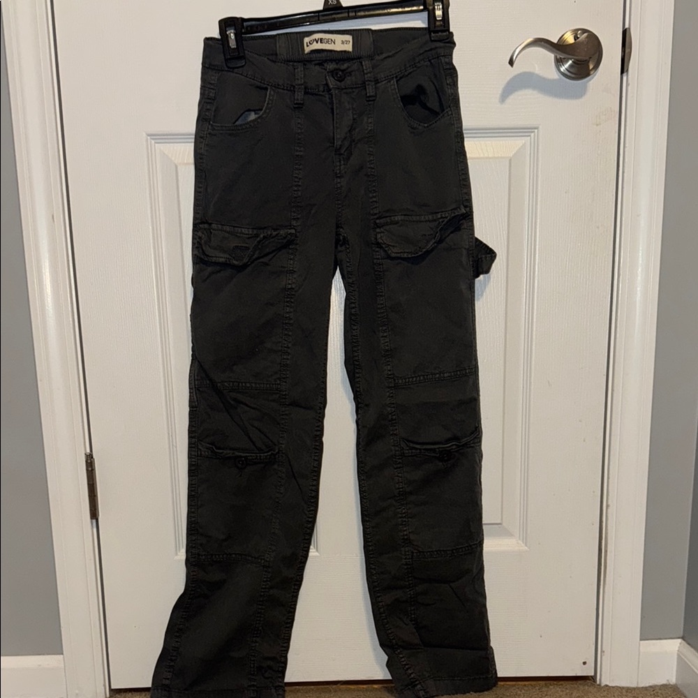 cargo pants love gen - gray
